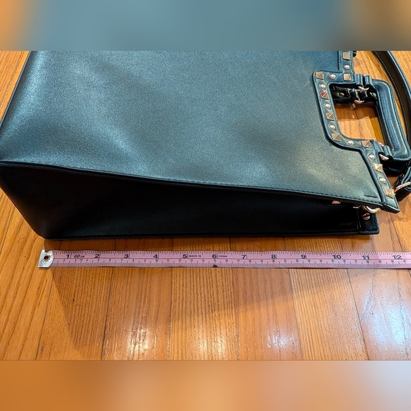 Black Diana leather purse (crossbody or tote) - Picture 11 of 12